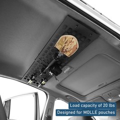 For 2013-2017 Subaru XV Crosstrek Rear Overhead MOLLE Ceiling Cargo Shelf Steel