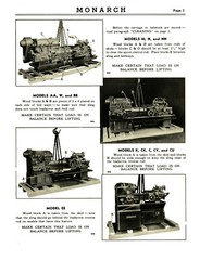 Monarch Lathe Model CK Operating, Maintenance, & Parts List Manual #1577