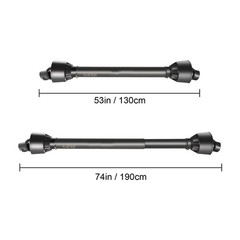 Uimoso PTO Driveshaft 1-3/8″ 6 Spline/Round T4 Black 51-74″ for Tractor