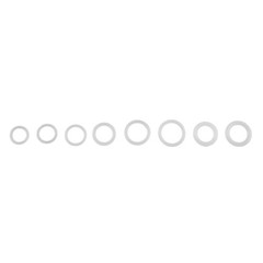 1228 Pcs 32 Size Clear Food Grade Silicone O-Rings Assortment Kit with OD 4-32mm