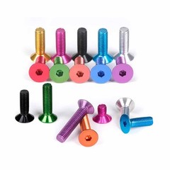 10pc M3 M4 M5 M6 Aluminum Countersunk Bolts Allen Screw Anodised Hex Head Screws
