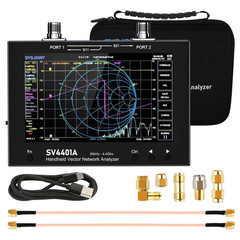 NanoVNA SV4401A Vector Network Analyzer 7″ Touch LCD 50KHz-4.4GHz Antenna Analyz