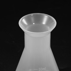 50ml Plastic Erlenmeyer Flask, 5 Pack Wide Mouth Conical Flask