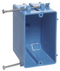 Carlon 1 Gang 18 Cu. In. Blue PVC New Work Electrical Switch & Outlet Box B118A