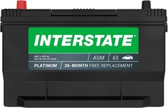 Group 65 Automotive Battery 750CCA 68Ah AGM Replacement