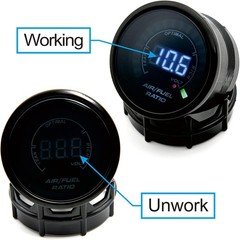 52mm Air Fuel Ratio Gauge AFR LED Digital Display + Narrowband O2 Oxygen Sensor