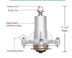 HUSQVARNA OEM REPLACEMENT SPINDLE ASSEMBLY 587819701 hardware included