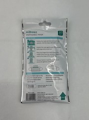 KiBreez Disposable Face Mask Lot of 100 PCS (10-10 packs) 3 Layers SEALED NIP