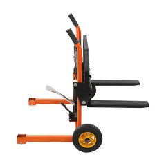 440lbs Hydraulic Material Lift Winch Stacker Adjustable Pallet Dolly Lift 15.7in
