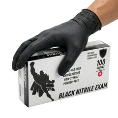 Black Nitrile Exam Powder-Free Disposable Gloves, Large 6 MIL, 1000 Pieces