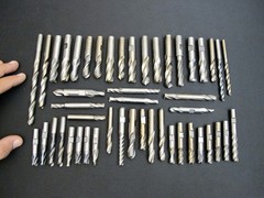 Mixed Estate Lot of 40+ Machinist End Mills & Precision Milling Cutters Tool