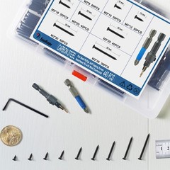440PCS Flat Head Phillips Wood Screws Assortment Kit, Carbon Steel Self-Tappi…