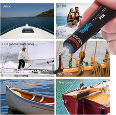 Hairline Fix – (Oyster White) – Gelcoat Repair Kit for Boats -Crack, Scratch, Ch