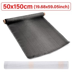 50 * 150CM Real Carbon Fiber Fabric Cloth Roll 3k 200gsm 2×2 Twill Weave Black