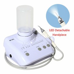 Dental Ultrasonic Scaler +5*Tips LED Handpiece 2*Bottles Fit EMS Cavitron NSK XL