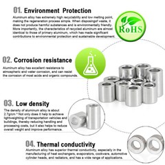Aluminium Alloy Spacer Standoff Collar Stand off Spacers Metal Shim – M10 to M20