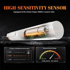 Portable Handheld Beta Gamma X-ray Geiger Counter Radiation Detector Nuclear