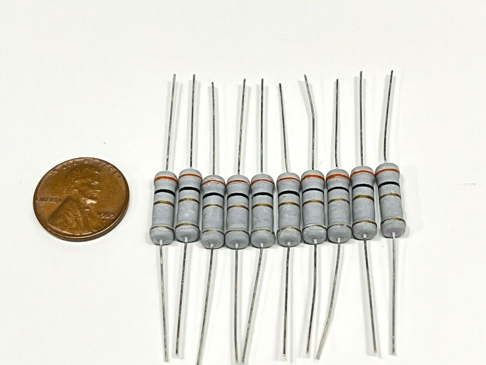 10 Pieces 1.5k Ohm 1k5 ohm 2Watt 2W 5% Tolerance Metal Oxide Film Resistor G273
