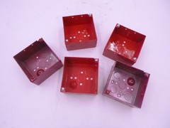 5 PACK Hubbell Raco 911-3 Red Electrical Box 30.3 Cu In