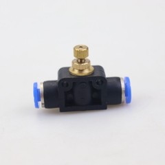 2 Pieces 4mm Pneumatic Air Flow Speed Control Valve Push-In Connector Fitting