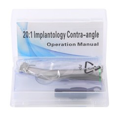Dental 20:1 LED Fiber Optic Low Speed Implant System Contra Angle Handpiece