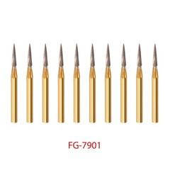 5 box Dental Trimming Finishing Gold Burs Carbide FG 7901 High Speed Handpiece u