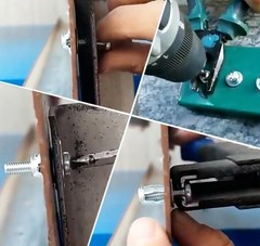 100Expansion Screw Petal Nut,Petal Shape Metal Nut with Screws Easy Installation