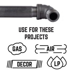 BK Products 520-304BG Black Malleable Iron Street Elbow 3/4 FPT in. (Pack of 5)