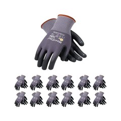 Large 34-874 MaxiFlex Ultimate Micro Foam PROTECTIVE WORK GLOVES – 12 Pack
