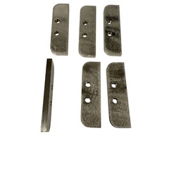 0.75 in x 2.5 in Steel Two Hole Plates, 6 Pcs