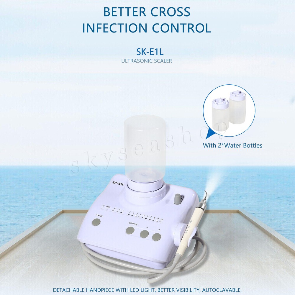 SKE1-LED Dental Piezo Ultrasonic Scaler With 5Tip & 2 bottles For EMS/WOODPECKER