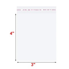 Clear Resealable Poly Bags Self Adhesive Seal Plastic OPP Cellophane Transparent