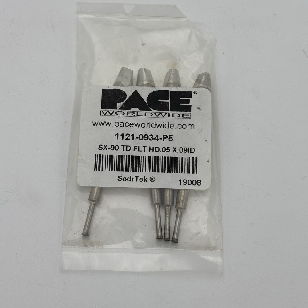 4 Pack! Pace Incorporated Soldering Tip 1121-0934-P5 SX-90 TD FLT HD.05 X09ID