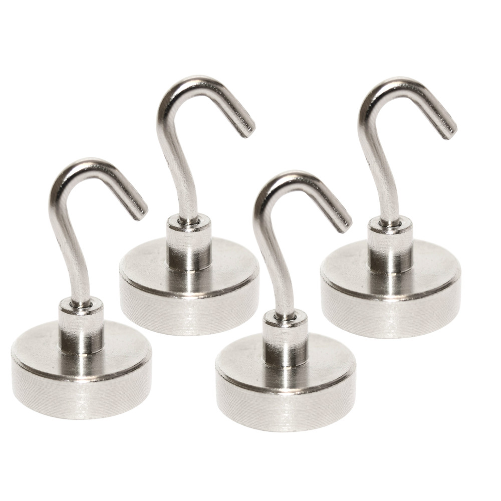 25lb Strong Magnetic Hanging Hooks (4 Pack)