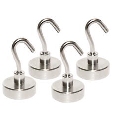 25lb Strong Magnetic Hanging Hooks (4 Pack)