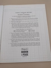 Vintage Family Expense Record & Budget Control Book Bookkeeping Financial Plan