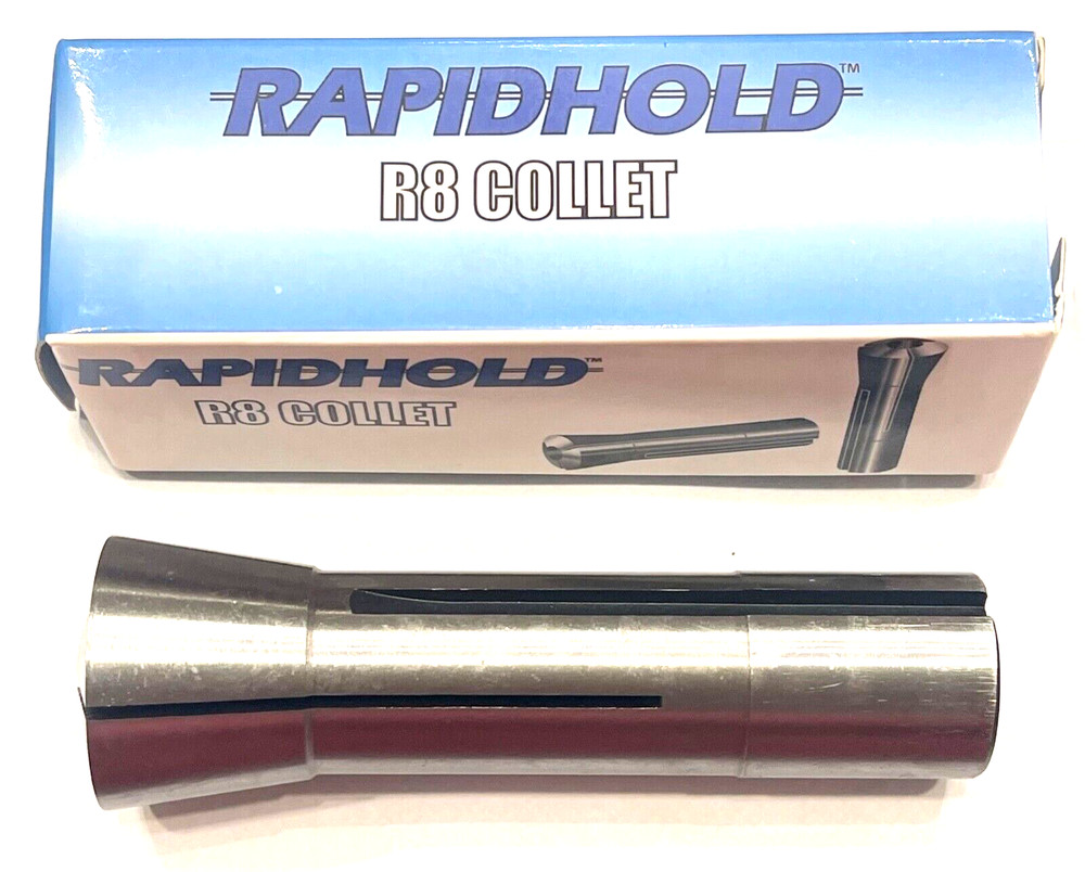 RapidHold R8 Collet 6mm ID Hex Opening 7/16″-20 Internal Thread .0005″ T.I.R