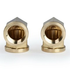 U.S. Solid 90 Degree Elbow Brass Fitting NPT 1/2″ Female x 1/2″ Female, 2pcs