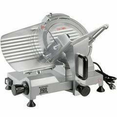 10″ Manual Gravity Feed Meat Slicer Semi-Automatic Commercial Machine 1/5 HP