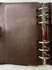Gillio Firenze Compagna Personal 30mm Dark Brown Italian Leather Planner