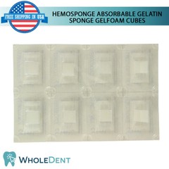 Dental Hemosponge Absor bable Gelatine Sponge Gelfoam Cubes Sterile Sur gical