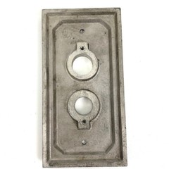 Original Cast Metal ELEVATOR Faceplate CALL Plaque – Mid Century Vintage