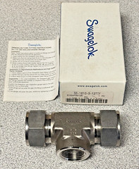 NEW Swagelok SS-1610-3-12TTF Female Branch Tee 1″ Tube X 1″ Tube OD X 3/4″ FNPT