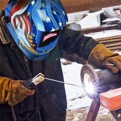 True Color Solar Powered Auto Darkening Welding Hood Helmet for TIG MIG ARC