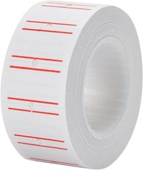 10 Roll Red line Price Tag Gun Sticker 6000 Labels Refill Ink Roller For MX-5500