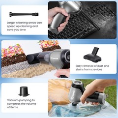 Saker Mini Vacuum Cleaner for Car 3 in 1 Original Filter
