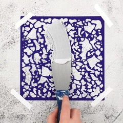 3 Pieces Knockdown Texture Spray Stencil Drywall Repair Tool Knockdown Texture