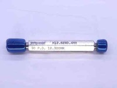 M12.62 X .4 SPECIAL THREAD PLUG GAGE 12.62 0.4 GO NO GO P.D.’S = 12.300 & 12.380