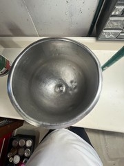 20 Qt S/S mixer bowl for a Hobart A-200 bench top dough mixer