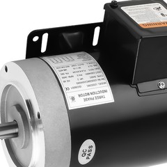 2HP Compressor Duty Electric Motor 3450 RPM CW/CCW 3 Phase 5/8″ Shaft 230/460V